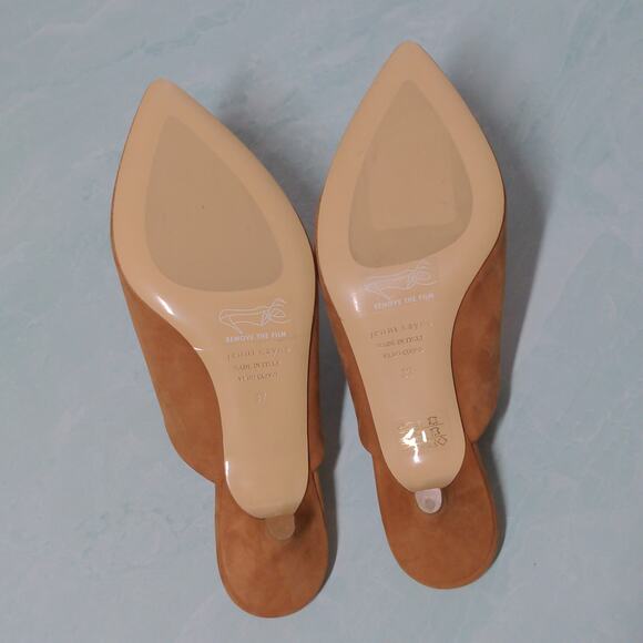 Jenni Kayne Oiled Leather Kitten Heel Mule in Walnut – Size 37 (US 7) – NWOT - Picture 9 of 12